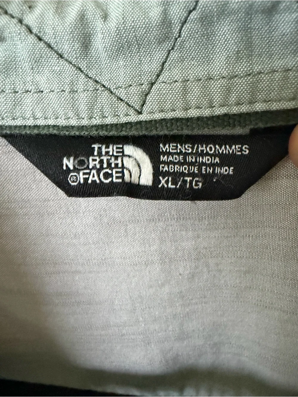 The North Face Men's Light Sage Green Button-Down Shirt